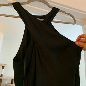 Black Express dress with Cross Front NWOT